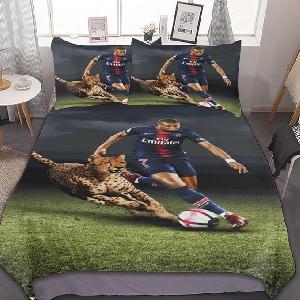 Bekijk leuke cadeautip : NINC Voetbaldekbedovertrek, 3D-print